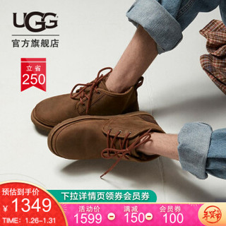 UGG 2020秋冬男士雪地靴经典轻便奢华系列休闲迷你靴 1017254 GRZ  熊棕色 41