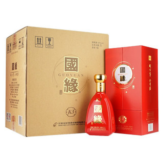 移动端、京东百亿补贴：今世缘 国缘K3 柔雅型白酒 42度 500ml*4瓶 整箱装 年货