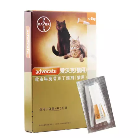 advocate 爱沃克 猫用体外驱虫滴剂 适用体重≤4kg 0.4ml 单支装