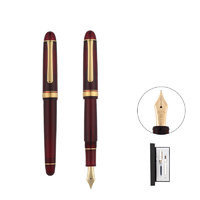 PLATINUM 白金 3776世纪富士旬景系列 钢笔 PNB-13000 酒红色 0.38mm 单支装