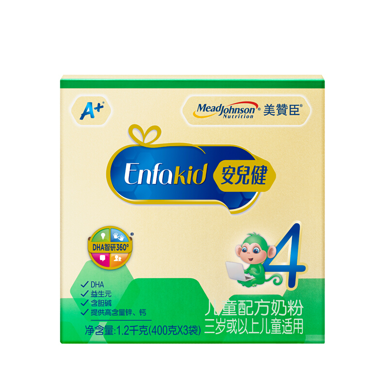 meadjohnson nutrition 美赞臣 安儿健系列 儿童奶粉 4段 1200g