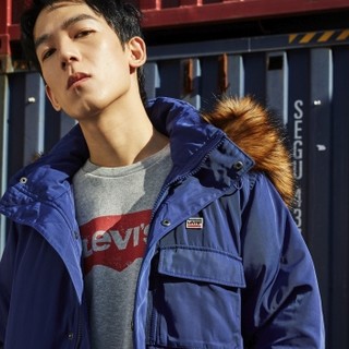 补贴购：Levi's 李维斯 A0551-0001 男士大毛领工装羽绒服