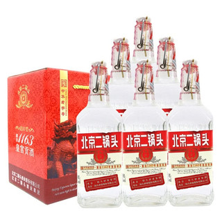 YONGFENG 永丰牌 北京二锅头 红标 出口小方瓶 42%vol 清香型白酒 500ml*6瓶 整箱装