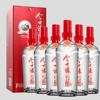 今世缘 红珍酿 42%vol 浓香型白酒 480ml*6瓶 整箱装