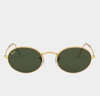 Ray-Ban 雷朋 男女款太阳镜0RB3547 金色镜框绿色镜片 54mm