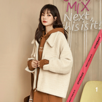 【反季清仓】呢大衣女爆款20秋冬季爆款流行学生保暖外套 S 杏色（收藏品牌，及时获取活动提示）