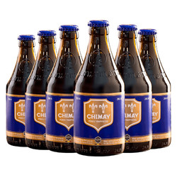 CHIMAY 智美 比利時智美藍帽修道院啤酒330mlx6瓶小麥精釀啤酒組合裝 1件裝