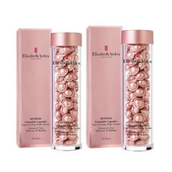 Elizabeth Arden 伊丽莎白雅顿 时空焕活夜间多效视黄醇胶囊面部精华 小粉胶 90粒x2