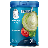 PLUS会员：Gerber 嘉宝 婴儿高铁米粉 混合蔬菜 250g