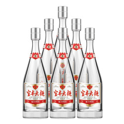 宝丰清香型白酒 复古大曲‘时间经典' 50度500ml*6瓶 整箱白酒 固态发酵粮食酒 纸筒玻瓶