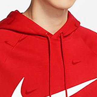 NIKE 耐克 卫衣 21新款男子运动针织上衣休闲连帽套头衫卫衣 XL 红色