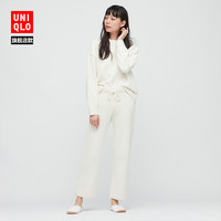 优衣库 女装 柔软针织直筒裤 434521 UNIQLO