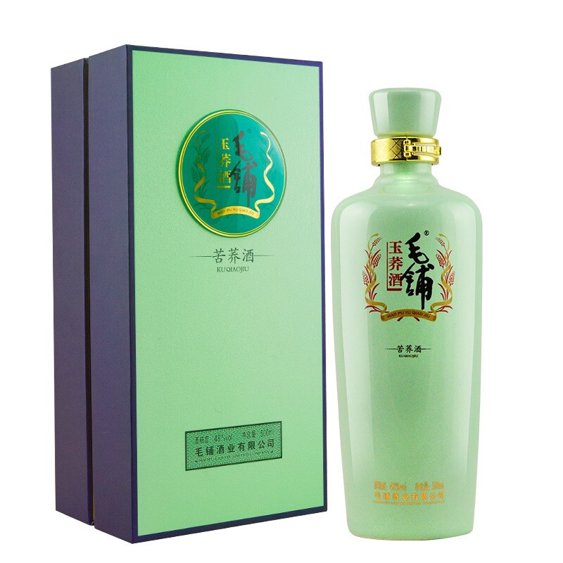 送料無料 通販  省120元】毛铺白酒_MAO PU 毛铺玉荞48度荞香型500ml*1瓶多少钱 その他