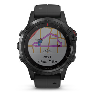 GARMIN 佳明 Fenix 5 Plus 户外智能运动手表 010-01988-80 蓝宝石/黑色 51mm