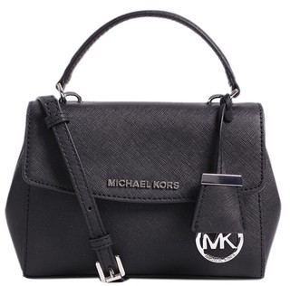 MICHAEL Michael Kors AVA系列 女士皮质斜挎包 32F5SAVC1L Black 黑色 迷你