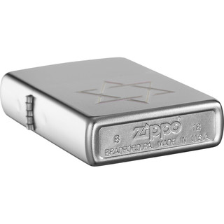 ZIPPO 之宝 经典系列 205-C-000024 打火机 锻纱镀铬 大卫之盾