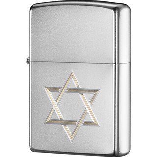 ZIPPO 之宝 经典系列 205-C-000024 打火机 锻纱镀铬 大卫之盾