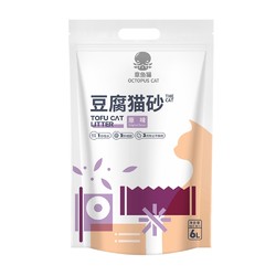 章鱼猫 豆腐猫砂 植物原味大包装6L *7件