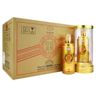 MOUTAI 茅台 白金百年 K66 52%vol 浓香型白酒 500ml*6瓶 整箱装