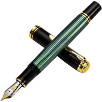 Pelikan 百利金 钢笔 M800 黑绿色 F尖 单支装