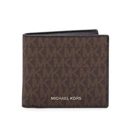 MICHAEL KORS 迈克·科尔斯 Monogram Bi-Fold 男士短款钱包