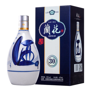 杏荣 蘭花酒 53%vol 清香型白酒 475ml*4瓶 礼盒装