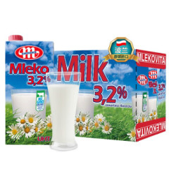 MLEKOVITA 妙可 全脂牛奶纯牛奶 1L*12盒 *4件