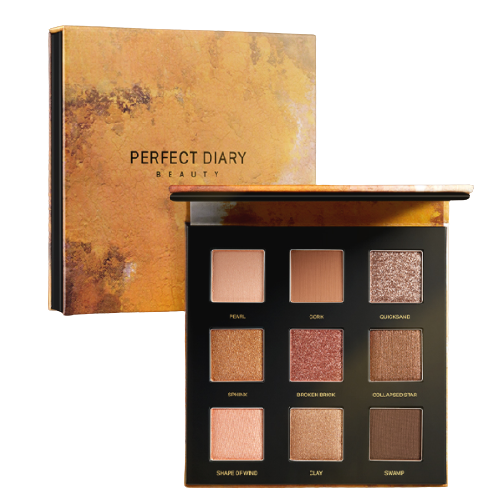 perfectdiary完美日记光影星河九色眼影盘10g04金沙