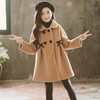 少宜童装女童春装外套2021新款儿童韩版中大童网红女孩大衣 160 22(卡其)