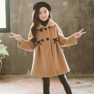 少宜童装女童春装外套2021新款儿童韩版中大童网红女孩大衣 130 22(卡其)