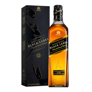 JOHNNIE WALKER 尊尼获加 12年 黑牌 调和 苏格兰威士忌 40%vol 700ml*12瓶