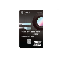Bank of Guangzhou 广州银行 饭卡系列 信用卡白金卡 西餐版