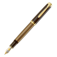 Pelikan 百利金 钢笔 M800 黑棕色 F尖 单支装