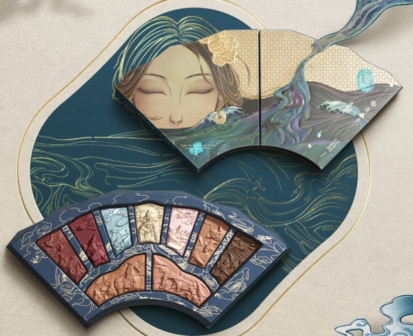 florasis花西子牡丹镂月浮雕彩妆多色盘