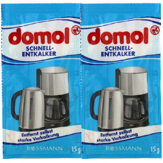 Domol 除垢剂 热水壶器饮水机咖啡渍茶垢去污除垢剂 德国原装进口 2*15g *2件
