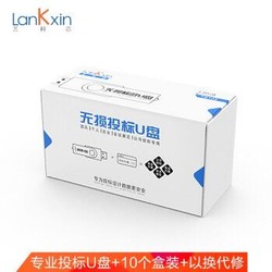 兰科芯（LanKxin）256MB USB2.0 U盘 TB108专业投标U盘 公司企业 招标小容量标签无损电脑优盘10个/盒