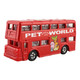 有券的上：多美（TAKARA TOMY）多美卡仿真合金小汽车模型儿童玩具95号伦敦BUS观光旅游巴士 562597 *3件
