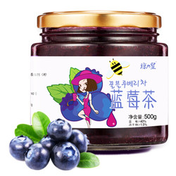 琼皇蜂蜜蓝莓茶500g/瓶 韩式风味冲饮果汁水果茶饮料 *2件
