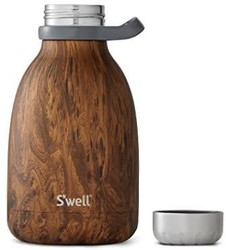 S'well 绝缘不锈钢Roamer水瓶，40 盎司（约1.18升），柚木