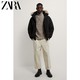 ZARA 新款 男装 SORONA® 保暖材质毛领棉服夹克外套 03427320800