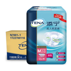 TENA 添宁 干爽亲肤系列 纸尿裤 搭扣式 M 30片