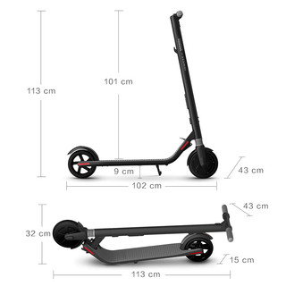 九号电动 ES1 标准版 电动滑板车 黑色