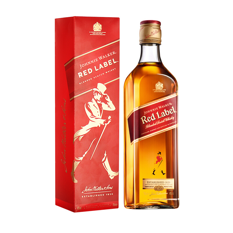 JOHNNIE WALKER 尊尼获加 红牌 调和 苏格兰威士忌 40%vol