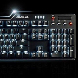 AJAZZ 黑爵 刺客Ⅱ AK35i 104键 有线机械键盘 黑色 国产红轴 单光