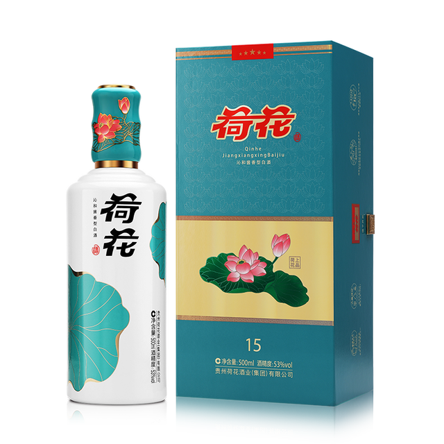 荷花上品荷花酒53%vol 酱香型白酒500ml 单瓶装【报价价格评测怎么样