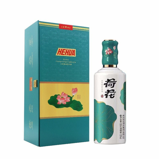 荷花上品荷花酒53%vol 酱香型白酒500ml 单瓶装【报价价格评测