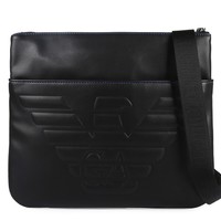 EMPORIO ARMANI 阿玛尼 男士皮质单肩斜挎包 Y4M181 YG90J