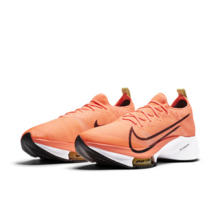 NIKE 耐克 Air Zoom Tempo Next% Fk 男子跑鞋 CI9923-800 橙色/白色 38.5