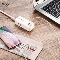 aigo 爱国者 F0320 便携式插座 2USB口+3AC插位 1m