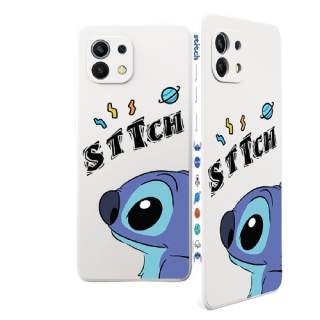 xp小米11液态硅胶手机壳迪仔仰望奶油白